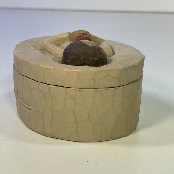 Vintage Willow Tree Demdaco Loving Angel Trinket Jewelry Box 2004 Susan Lordi - Picture 11 of 11